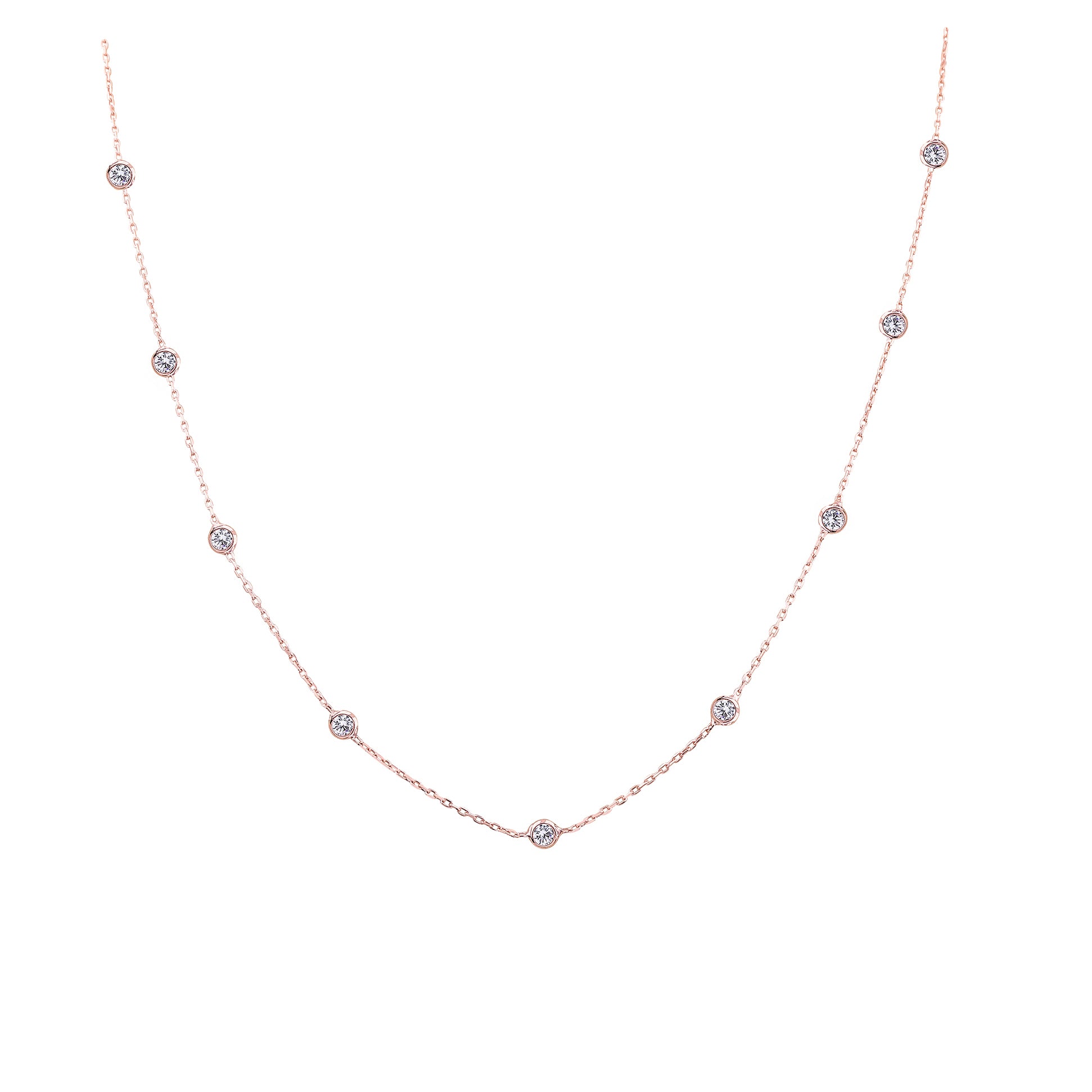 XSilver Sıra Taşlı 925 Ayar Gümüş Kolye - www.xsilver.com.tr