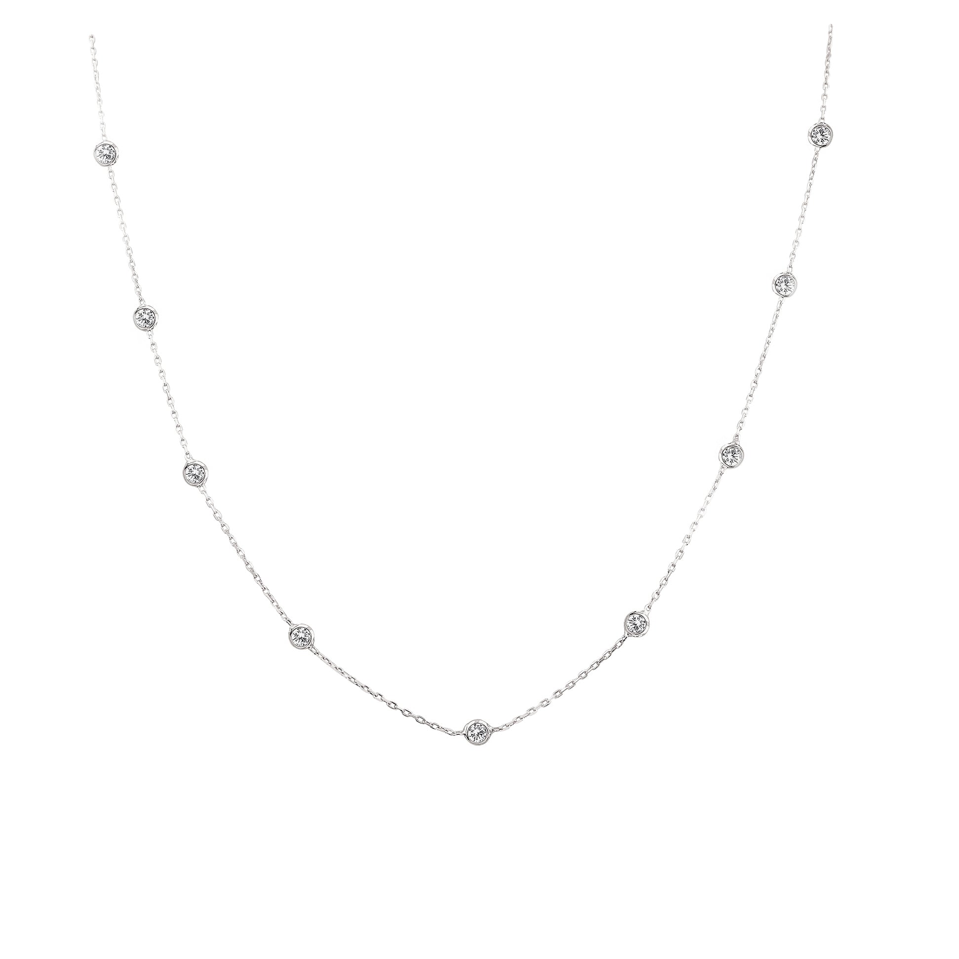 XSilver Sıra Taşlı 925 Ayar Gümüş Kolye - www.xsilver.com.tr