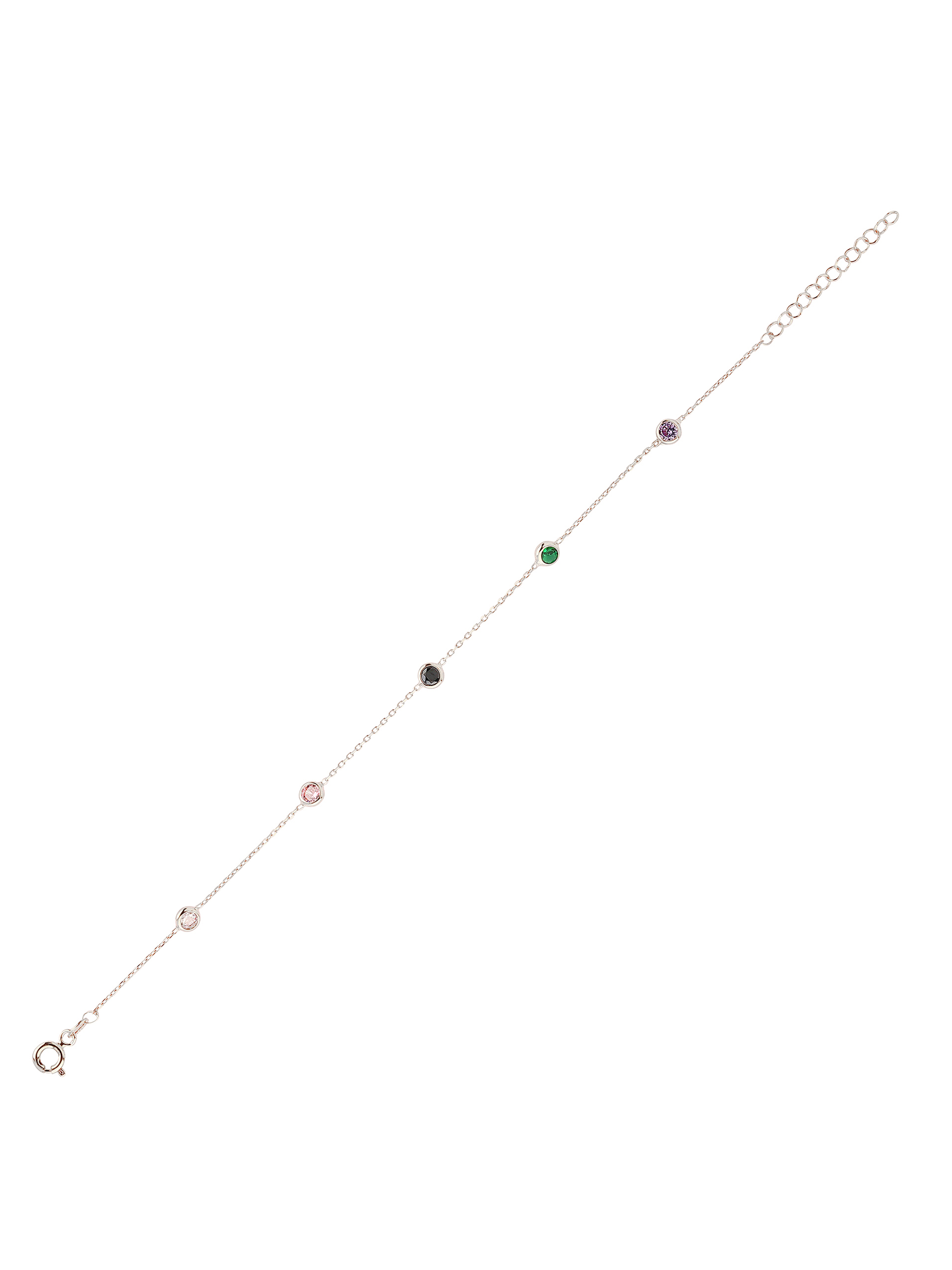 XSilver CMXS007 925 Ayar Gümüş Sıra Taşlı Bileklik - www.xsilver.com.tr