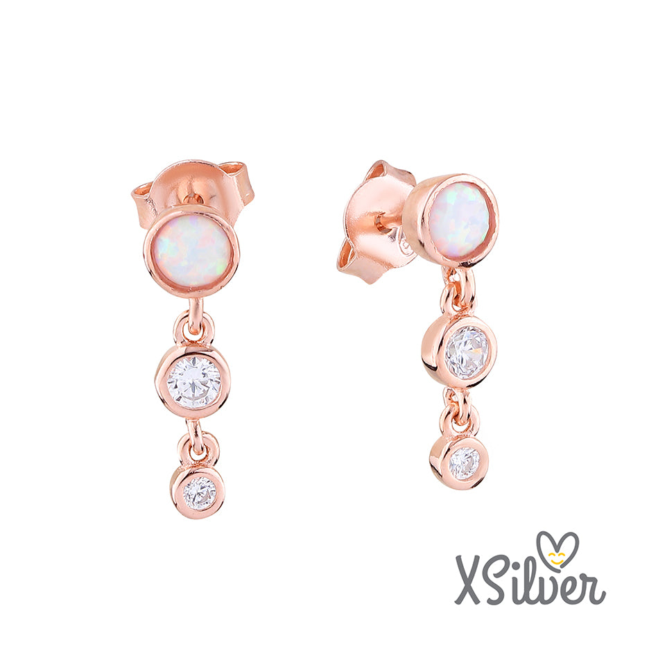 XSilver HC23207-O 925 Ayar Gümüş Taşlı Küpe - www.xsilver.com.tr