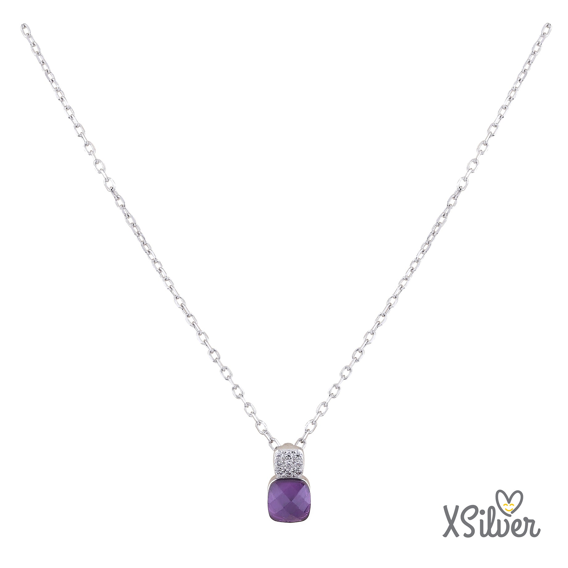 XSilver HC23500 925 Ayar Gümüş Taşlı Kolye - www.xsilver.com.tr