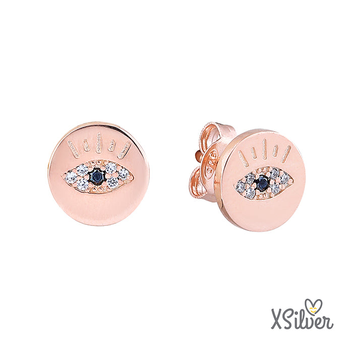 XSilver HC23502R 925 Ayar Gümüş Taşlı Küpe - www.xsilver.com.tr