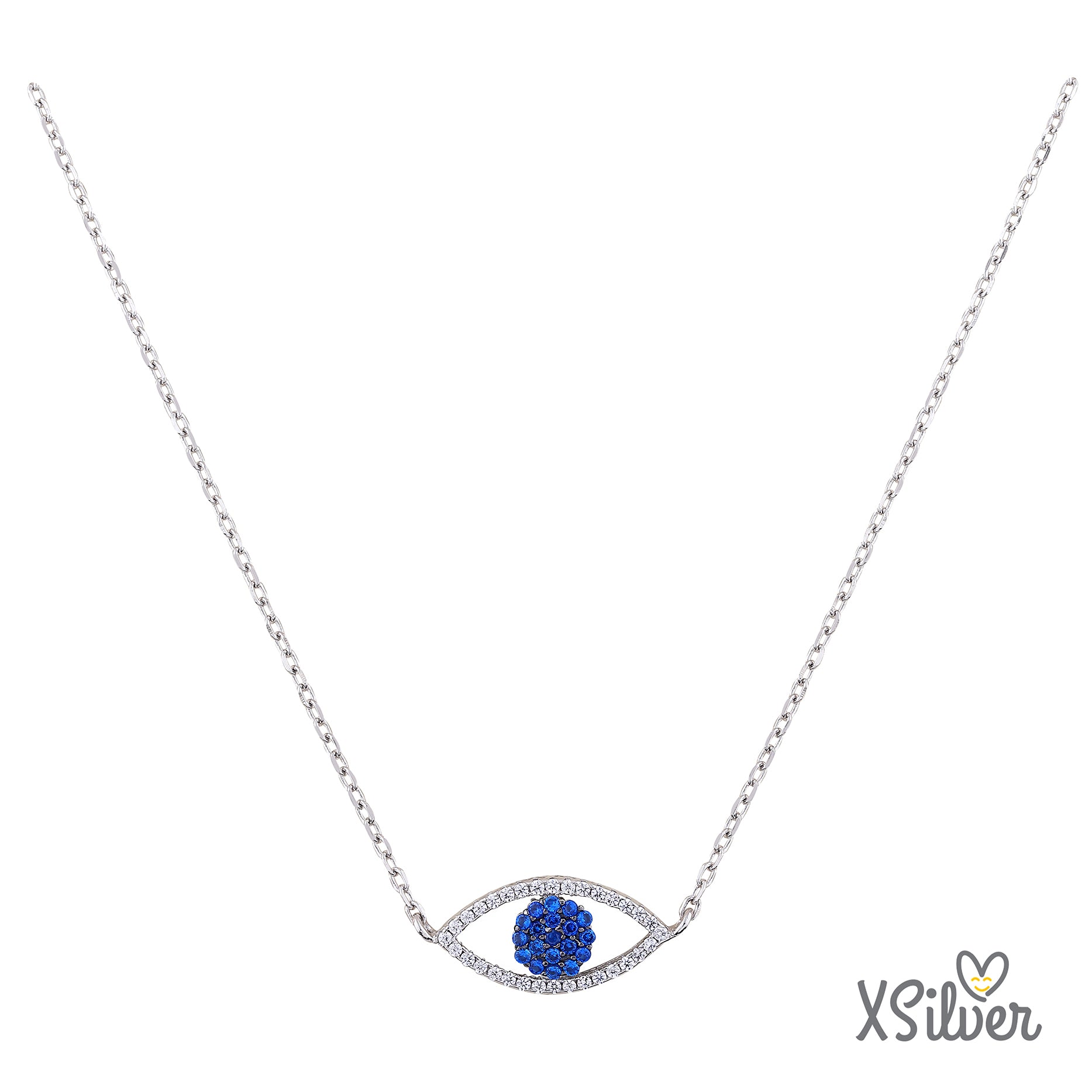 XSilver HC24089A 925 Ayar Gümüş Göz Kolye - www.xsilver.com.tr