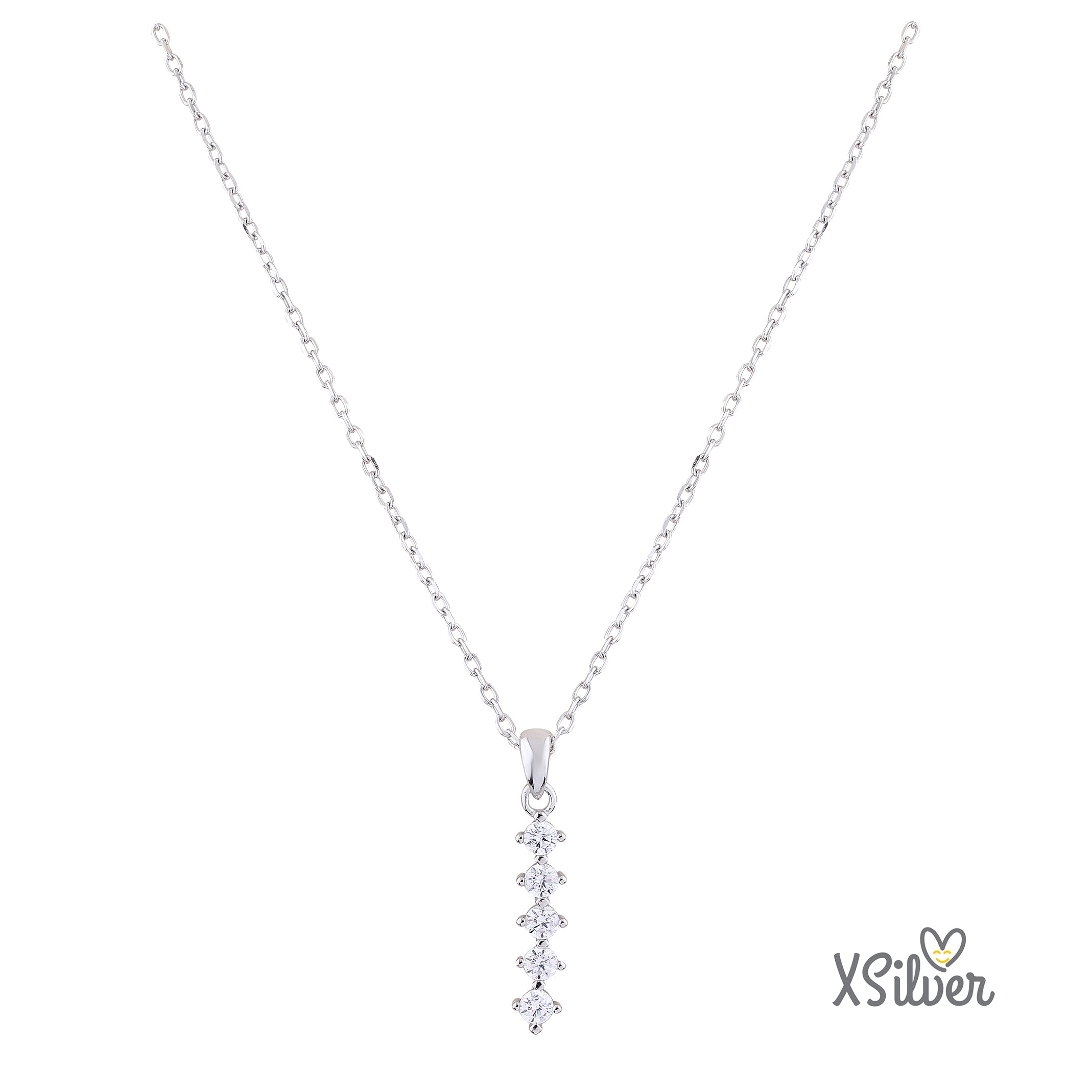 XSilver HC24213 925 Ayar Gümüş Beştaş Kolye - www.xsilver.com.tr