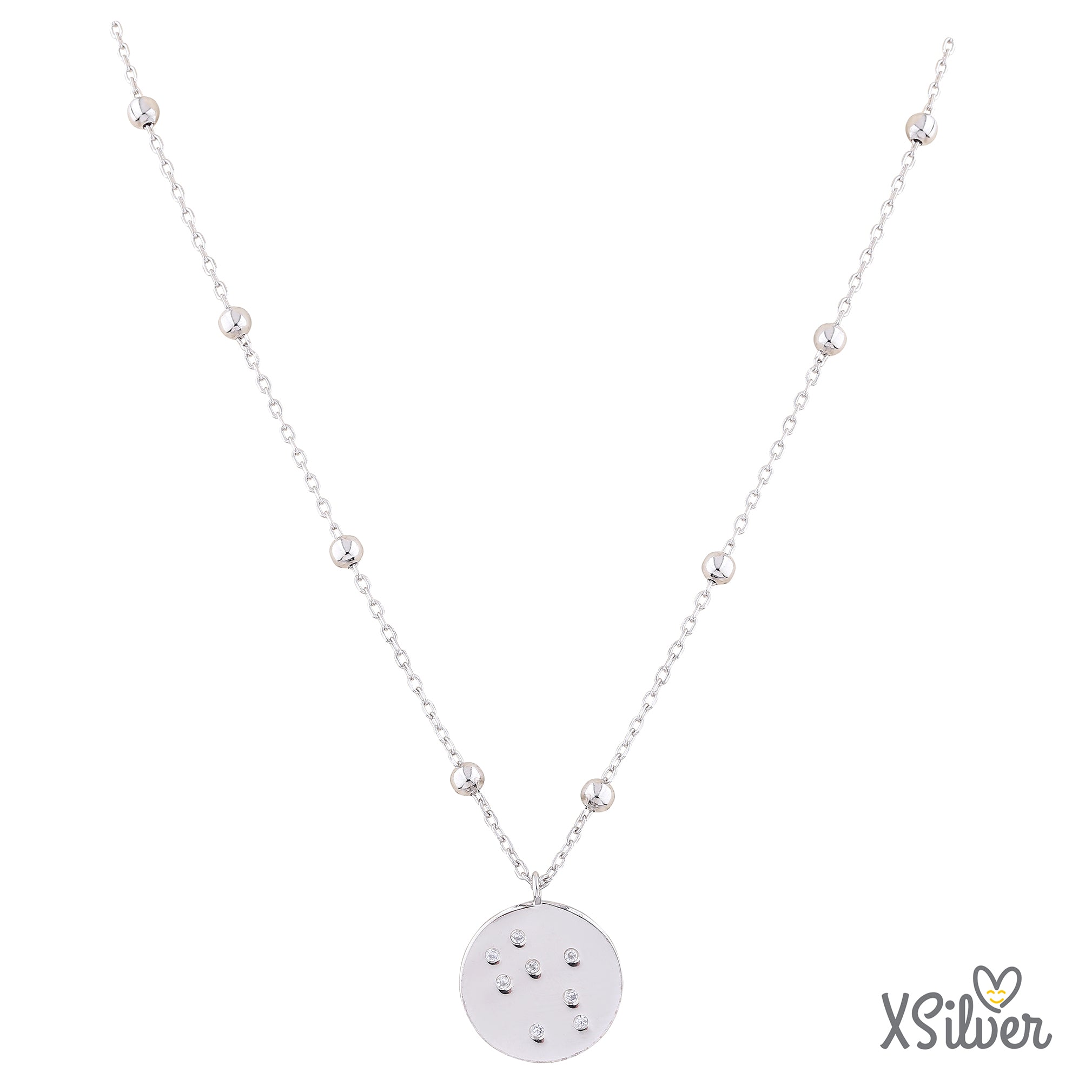 XSilver HC24615W 925 Ayar Gümüş Taşlı Kolye - www.xsilver.com.tr