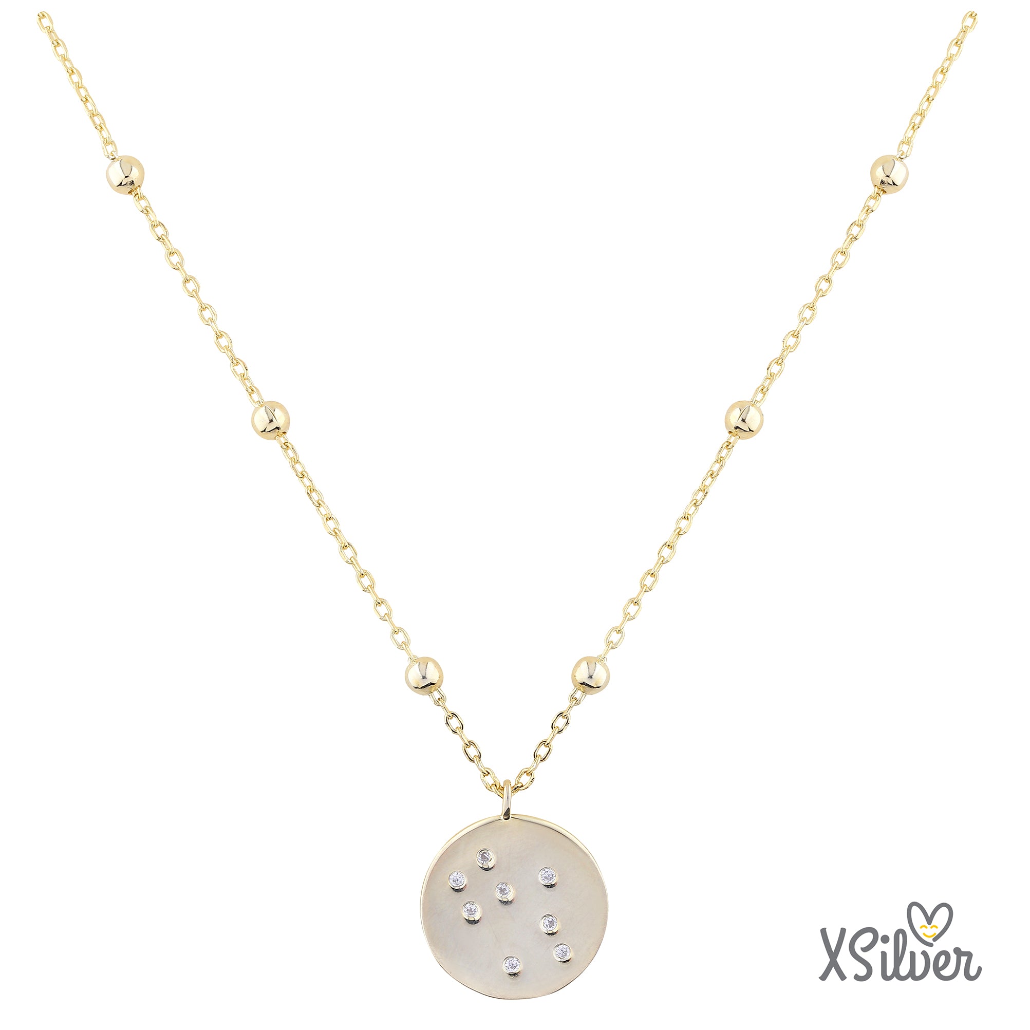 XSilver HC24615Y 925 Ayar Gümüş Taşlı Kolye - www.xsilver.com.tr