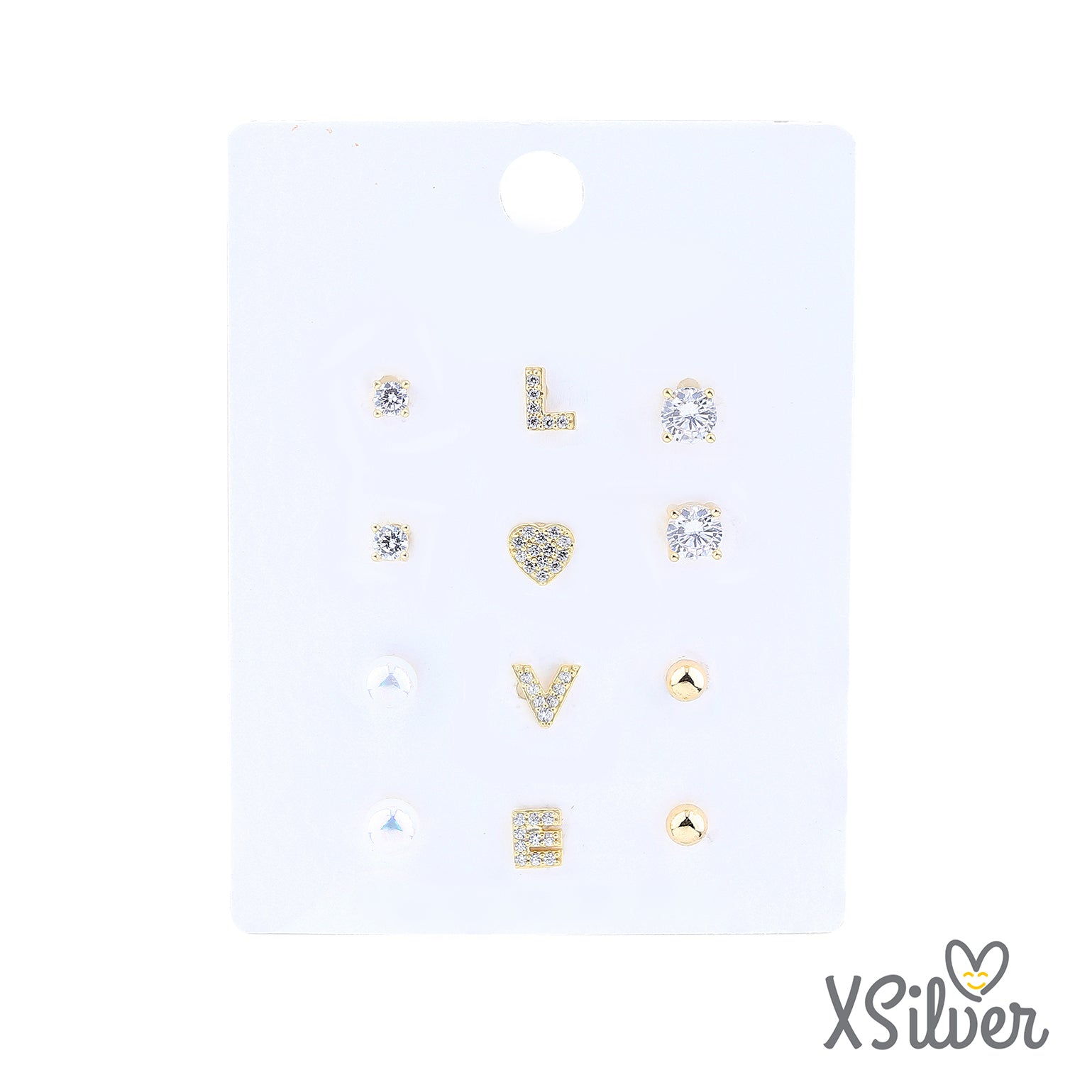 XSilver Y491342B 925 Ayar Gümüş Küpe Seti - www.xsilver.com.tr