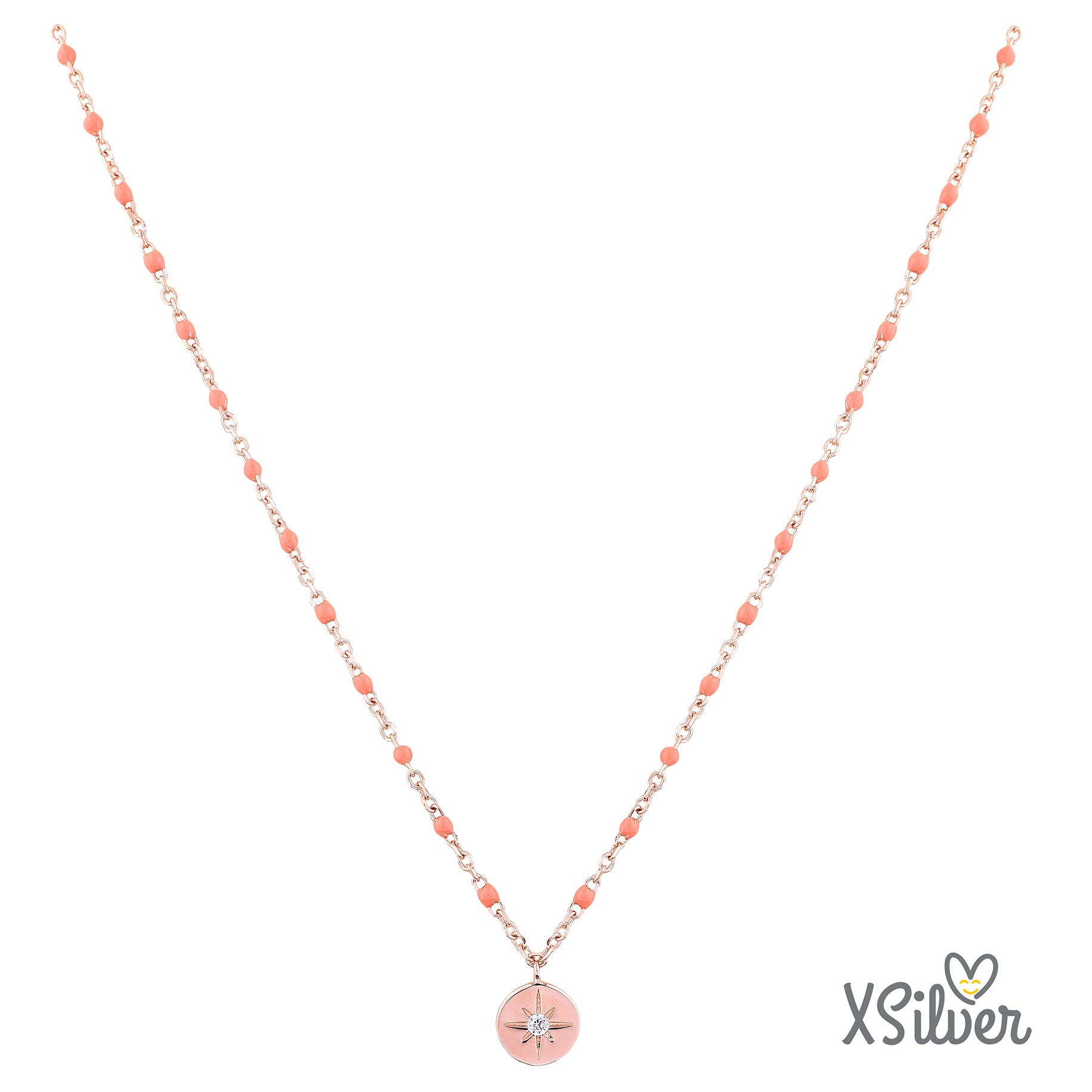 XSilver YJEN00010T 925 Ayar Gümüş Taşlı Kolye - www.xsilver.com.tr