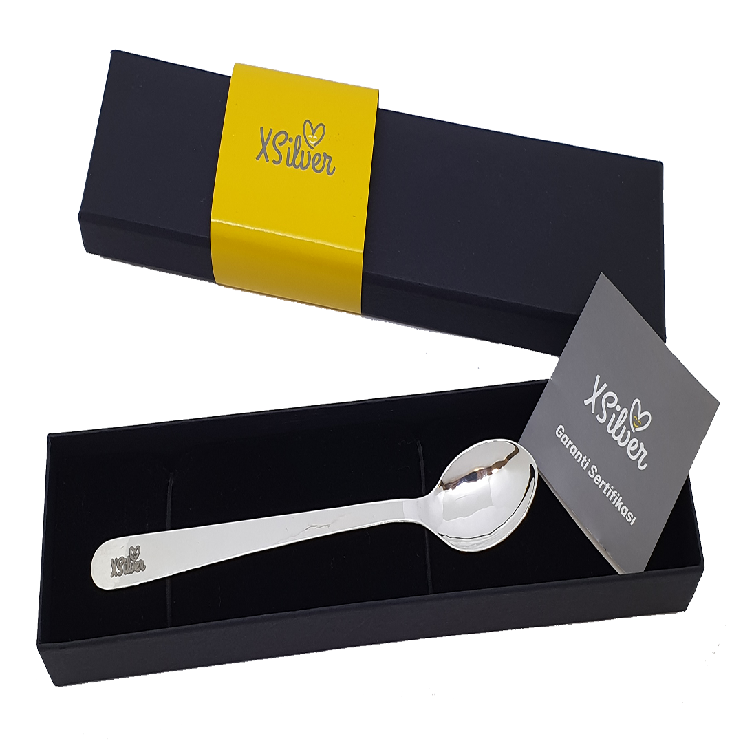 XSilver Klasik Mama Kaşığı 999,9 Ayar Gümüş - www.xsilver.com.tr