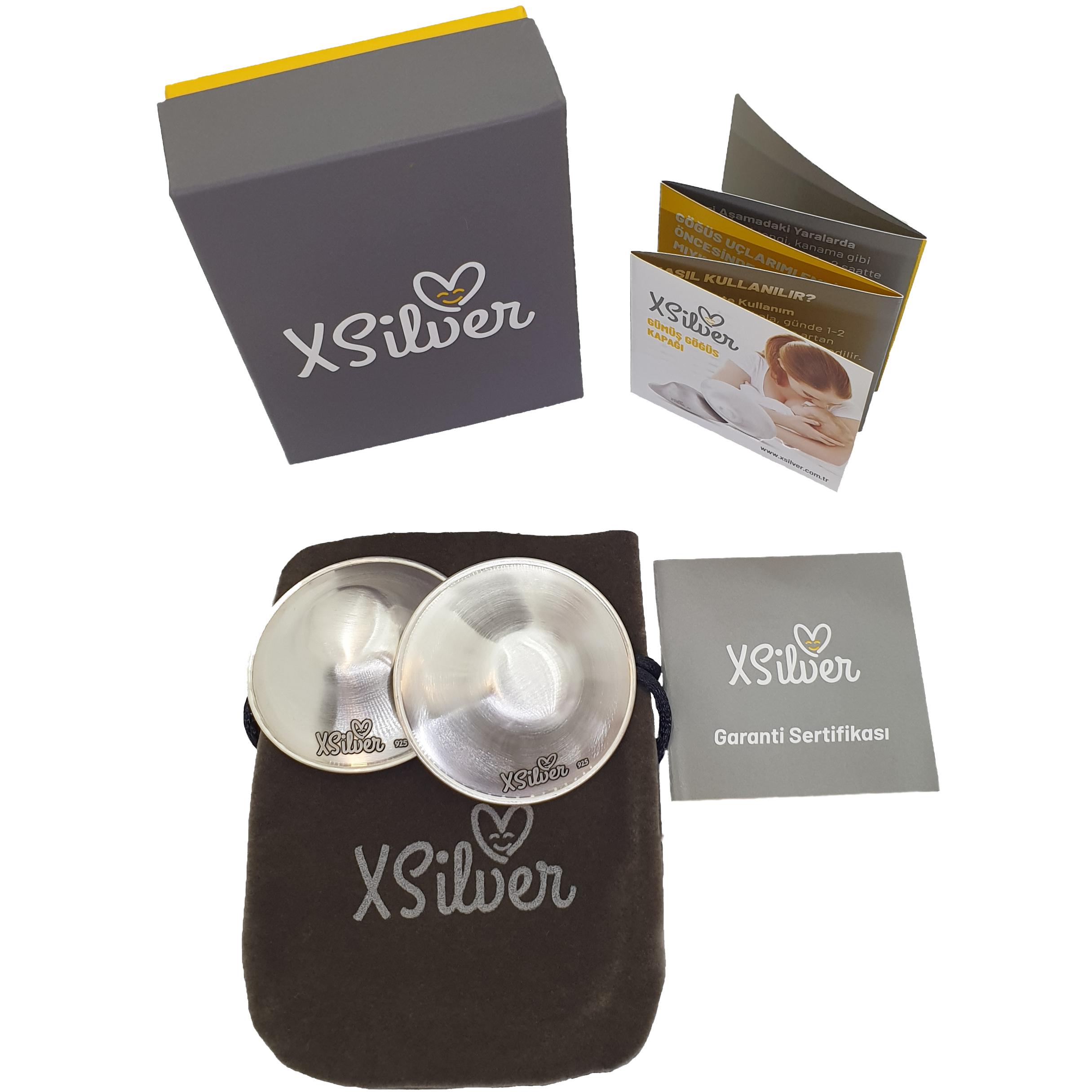 XSilver Koruyucu Gümüş Göğüs Ucu Kapakları 925 Ayar - www.xsilver.com.tr